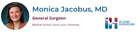 New provider blog header General Surgeon Dr. Monica Jacobus.