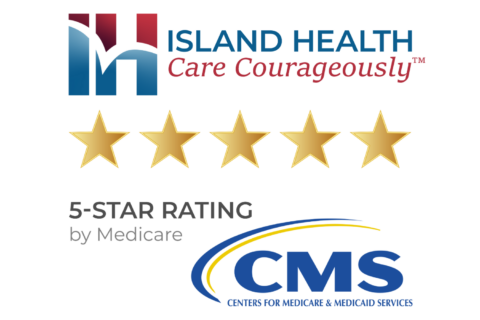 Island Health's 5-star rating from CMS