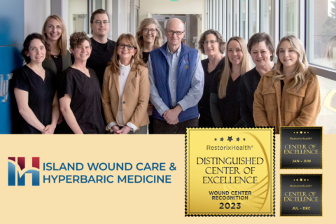 The Island Wound Care & Hyperbaric Medicine Center was awarded the Distinguished Center of Excellence Award for 2023.