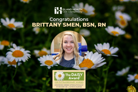 Fourth Quarter 2023 DAISY Award winner Brittany Smen, BSN, RN.