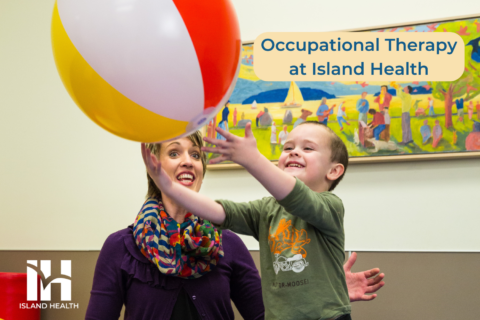 Occupational Therapist with pediatric patient.