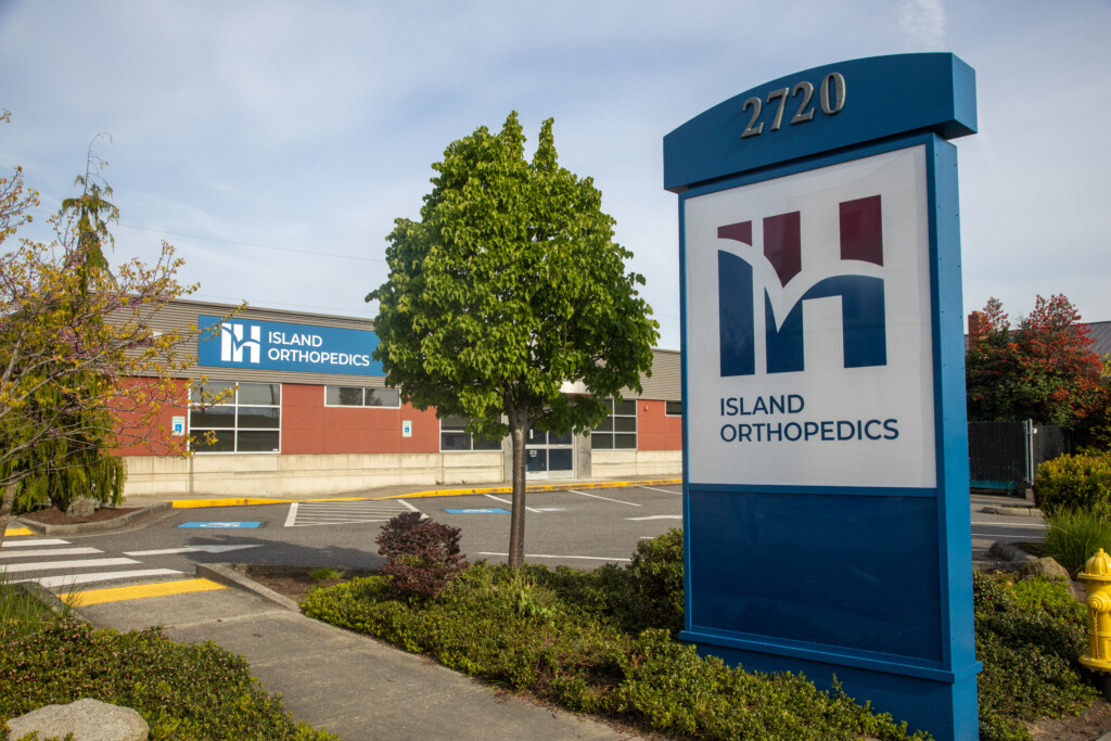 Island Orthopedic building and sign.