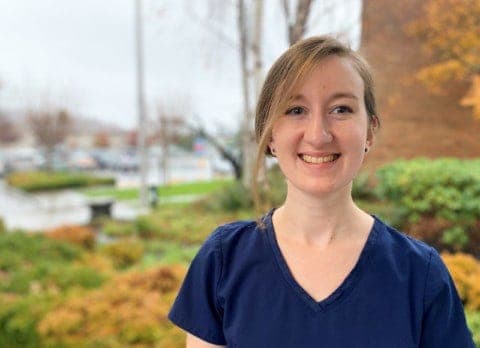Clarisa Shook, BSN, Island Hospital's November 2020 Employee of the Month